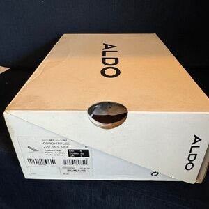 ALDO Coronitiflex Leather Stiletto High Heel Tan sz 6, 3.25"